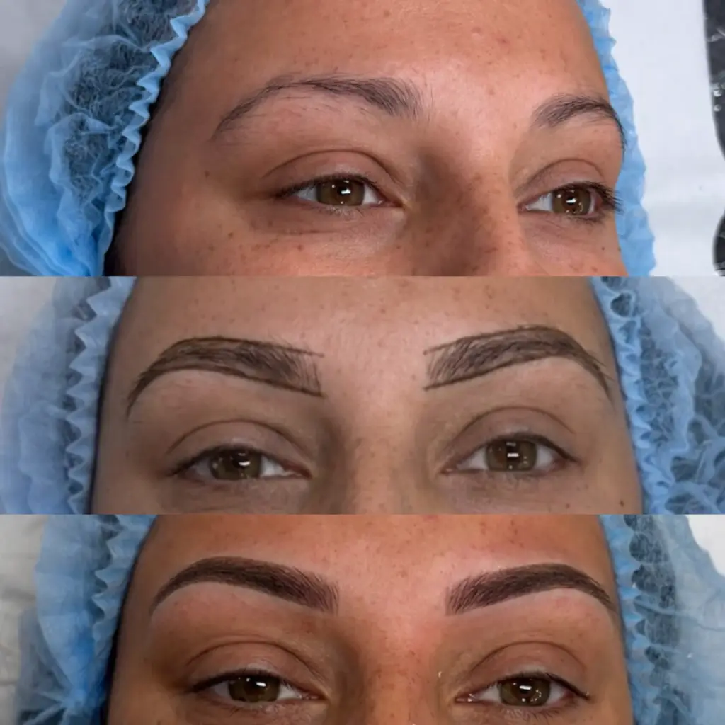 Nano brows created step by step by Bea Pereira, Bristol